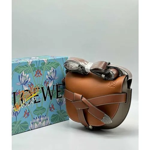 Сумка кросс-боди Loewe, фактура гладкая, матовая, коричневый