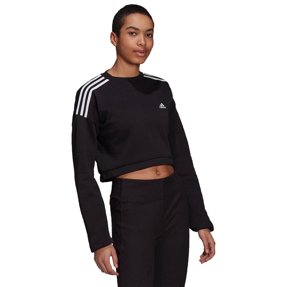 Худи adidas Crop Crew, черный