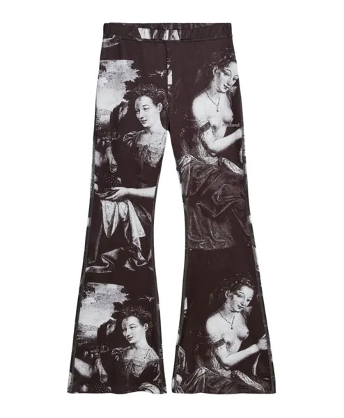 Расклешенные брюки с эластичным поясом Soulland, черный