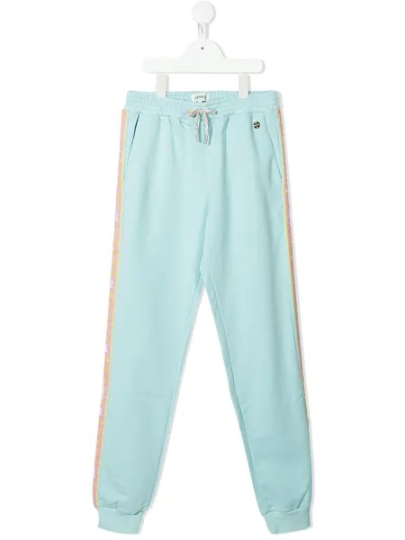LANVIN Enfant спортивные брюки с логотипом