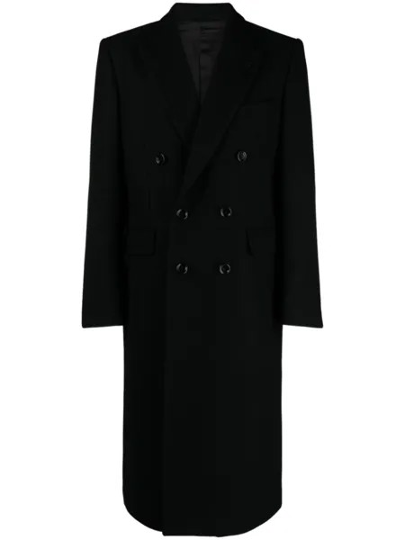Lardini двубортное пальто Attitude, черный