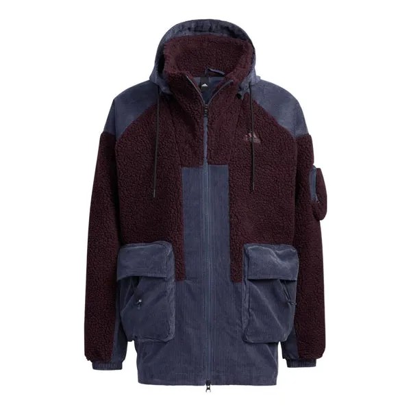 Куртка Adidas Patch Fleece Cargo Jacket 'Cream White', мультиколор