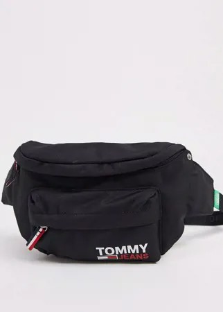 Черная сумка-кошелек на пояс с логотипом Tommy Jeans-Черный