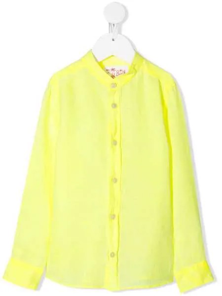 Mc2 Saint Barth Kids рубашка с воротником-стойкой