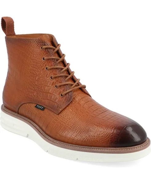 Мужские ботинки на шнуровке с простым носком, модель 009 Taft, цвет Honey