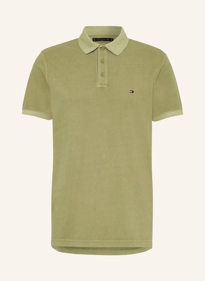Рубашка-поло из пике стандартного кроя Tommy Hilfiger, зеленый