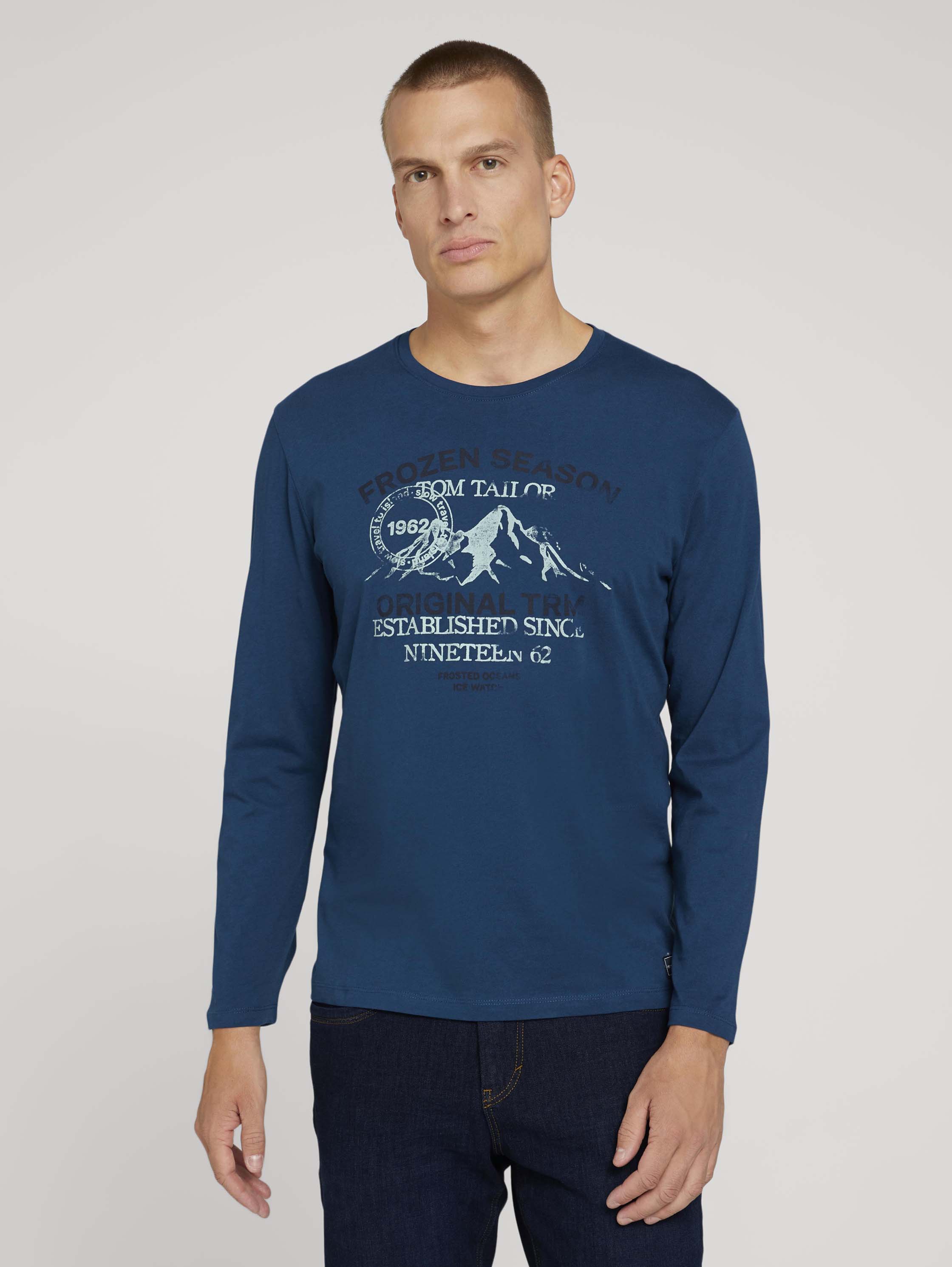 Лонгслив мужской TOM TAILOR 1029217 синий XXXL