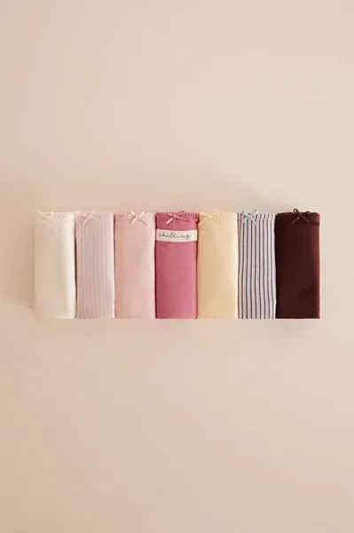 Трусики упаковка из 7 штук women'secret, мультиколор
