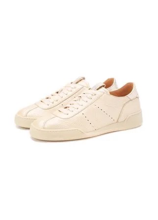 Кожаные кеды Santoni