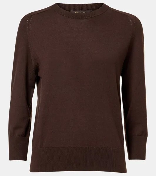 Кашемировый свитер Piuma Loro Piana, цвет chocolate noir