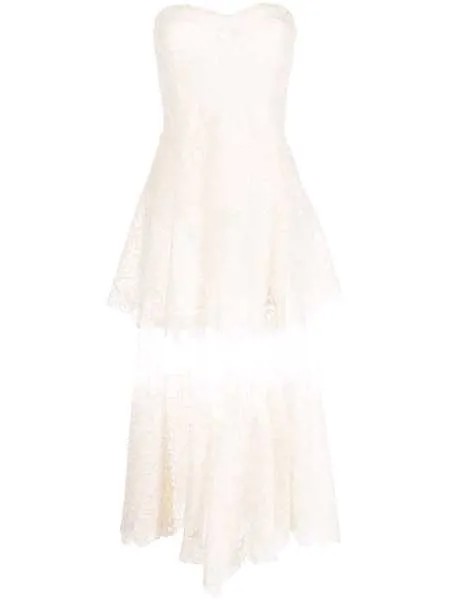 Jonathan Simkhai кружевное платье миди Harlow