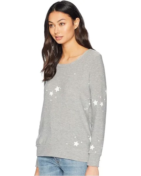 Пуловер Chaser Cozy Knit Long Sleeve Pullover, цвет Heather Grey 1