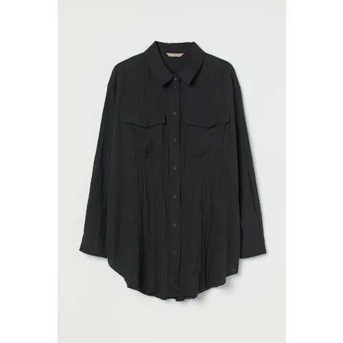 Рубашка  H&M, размер 4XL, черный