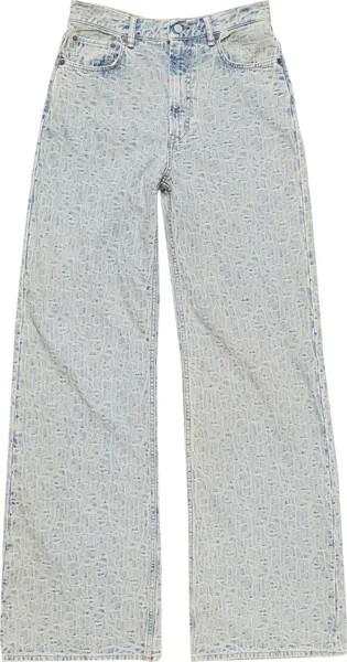 Джинсы Acne Studios Relaxed Fit 'Blue/Beige', синий