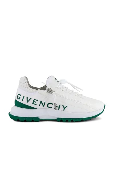 Кроссовки Givenchy Spectre Zip Runners, цвет White & Green