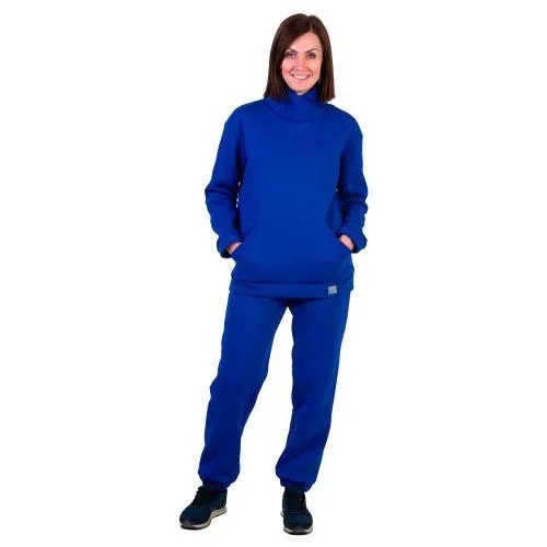 TW21-0544040602 Спортивные брюки с начесом для взрослых, синий (52)