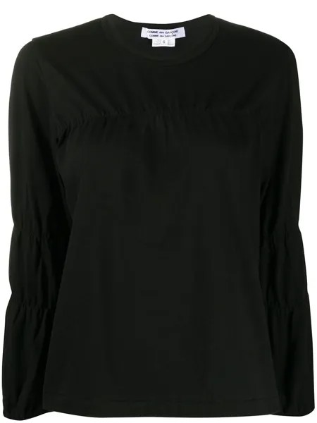Comme Des Garçons Comme Des Garçons топ с длинными рукавами и сборками