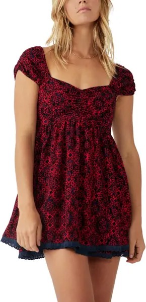 Мини-платье Табита Free People, цвет Black Combo