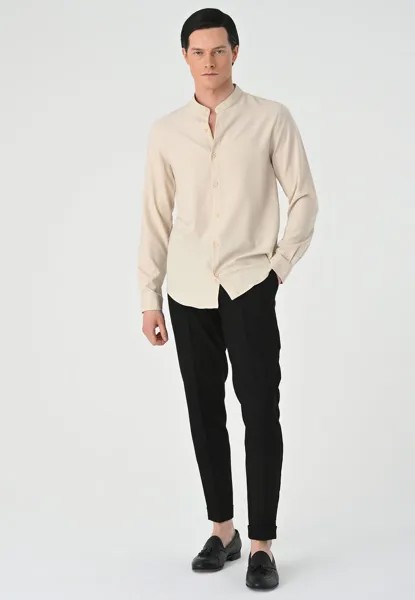 Рубашка Mandarin Collar Long Sleeve Antioch, бежевый