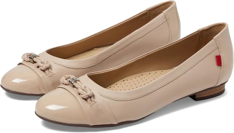 Туфли на плоской подошве Marc Joseph New York Park Ave Flat, цвет Nude Napa