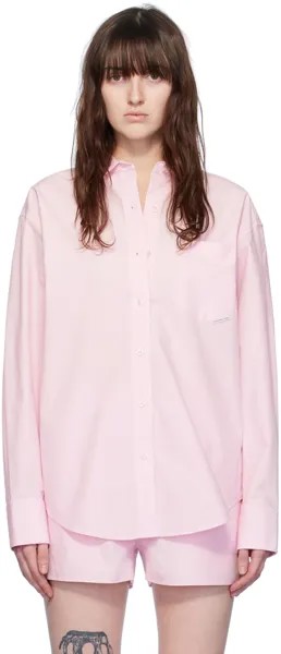 Розовая рубашка с карманом Alexanderwang.T