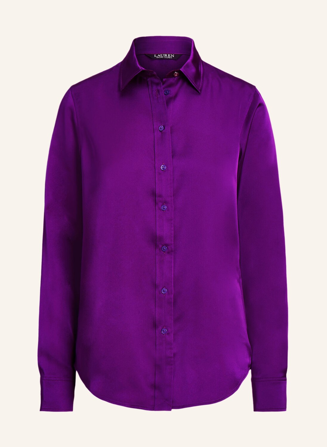 Блуза рубашка LAUREN RALPH LAUREN aus Satin, фиолетовый