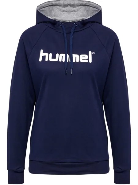 Толстовка Hummel Baumwoll Hoodie Hmlgo Cotton Logo Hoodie Woman, морской