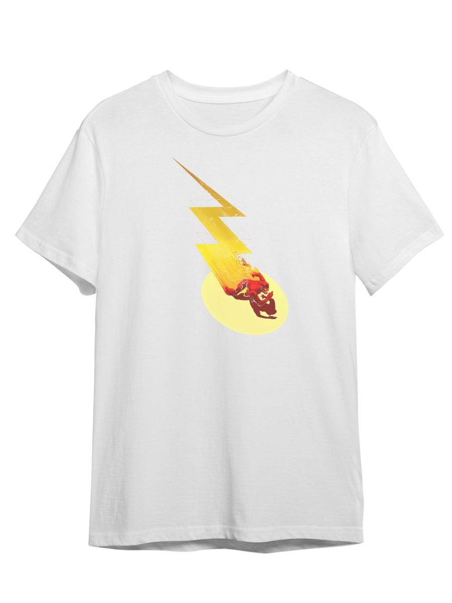 Футболка унисекс СувенирShop Flash/Флэш/DC 3 белая L (48-50)