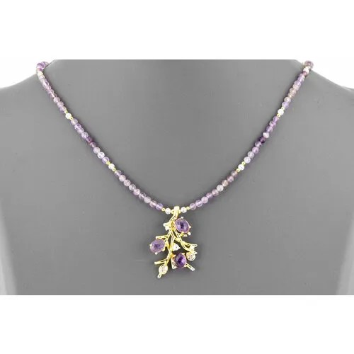Бусы Minera, аметист, длина 45 см