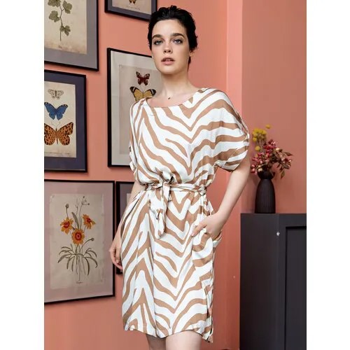 Туника MIA-AMORE, размер 4XL/5XL, бежевый