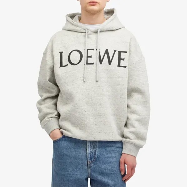 Loewe Худи с логотипом, серый
