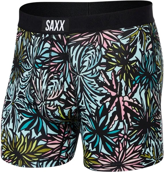 Трусы-боксеры Vibe Super Soft Boxer SAXX UNDERWEAR, цвет Palm Springs/Light Aqua