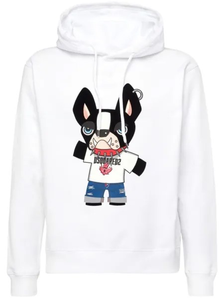 DSQUARED2 худи с логотипом, белый