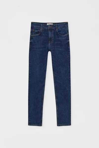 Джинсы мужские Pull&Bear PUL550702640 синие 40 EU. Доставка из-за рубежа.