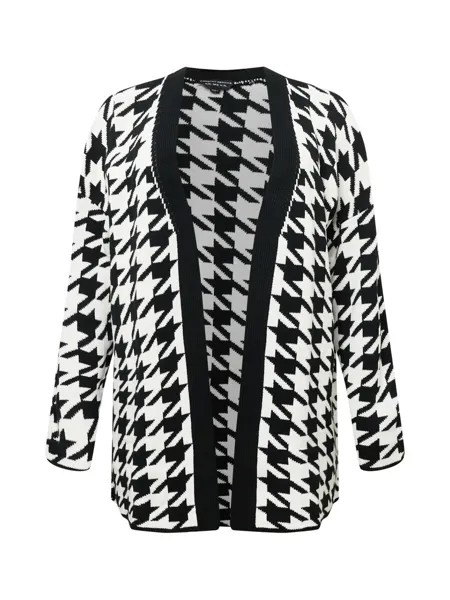 Вязаный кардиган Dorothy Perkins, черный/белый