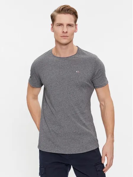 Футболка узкого кроя Tommy Jeans, серый