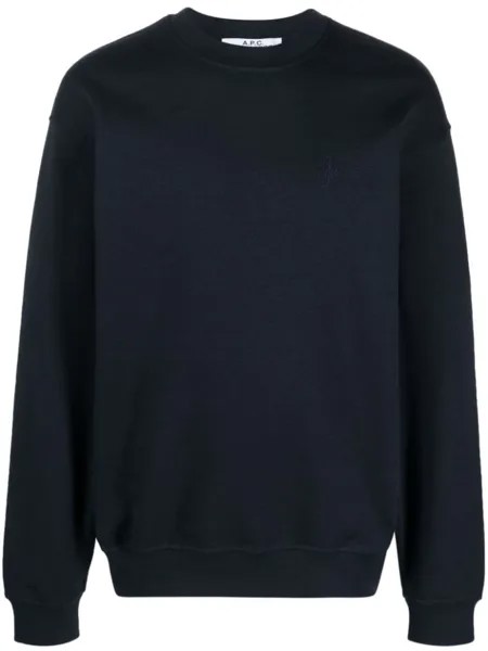 A.P.C. толстовка с логотипом из коллаборации с JW Anderson, синий