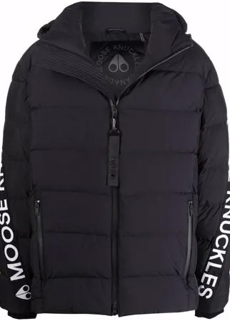 Moose Knuckles пуховик Naufrage с логотипом