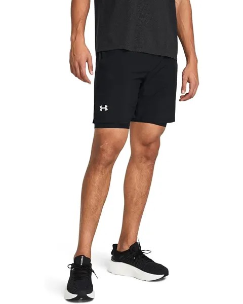 Шорты Under Armour Launch Run 7 Inch 2-in-1, цвет Black/Black/Reflective