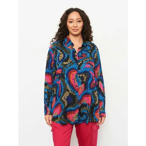 Рубашка Samoon by Gerry Weber, размер 42, blue