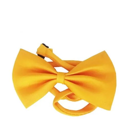 Карнавальный галстук бабочка, цвет желтый 10,5x7 см