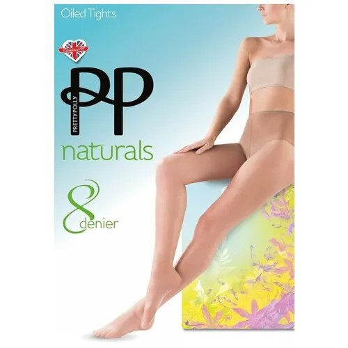 Колготки Pretty Polly, 8 den, размер S-M, бежевый