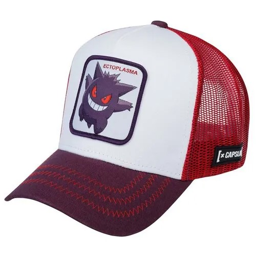 Бейсболка с сеточкой CAPSLAB арт. CL/PKM2/1/GEN1 Pokemon Gengar (белый / фиолетовый), Размер: UNI