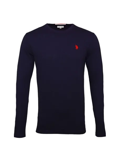 Лонгслив U.S. Polo Assn., темно-синий