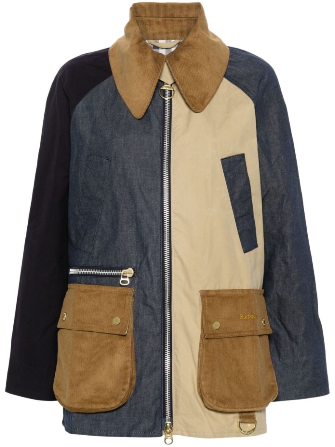 Куртка Gunnerside с контрастными вставками Barbour, бежевый