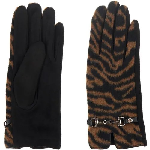 Перчатки Mellizos, демисезон/зима, размер OneSize, коричневый, черный