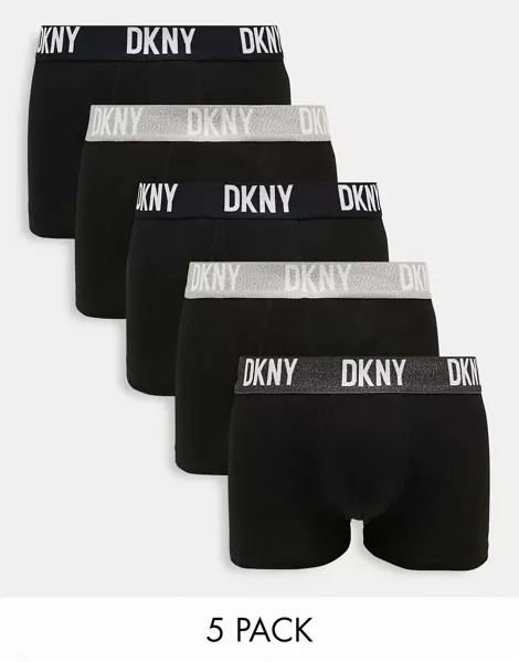 Черные боксеры DKNY Portland (5 пар)