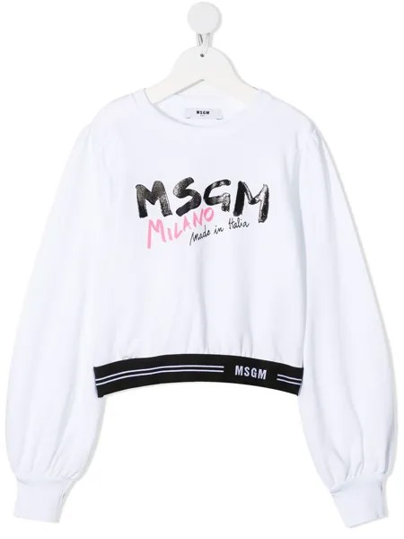 MSGM Kids толстовка с логотипом