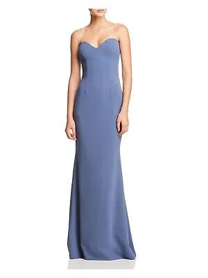 KATIE MAY Женское вечернее платье-футляр полной длины с синей спиной 10