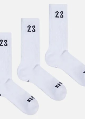 Комплект носков Jordan 3-Pack Essential Crew, цвет белый, размер 42-46 EU